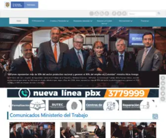 Mintrabajo.gov.co(República) Screenshot