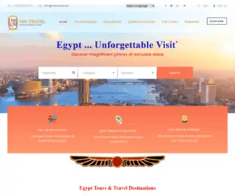 Mintravel.net(Egypt Tours) Screenshot