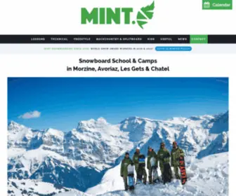 Mintsnowboarding.com(MINT Snowboarding) Screenshot