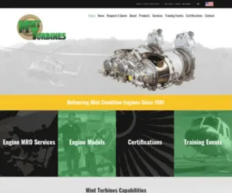 Mintturbines.com(MRO Service) Screenshot