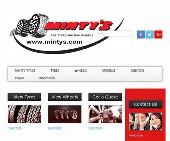 Mintys.com(Tyres) Screenshot