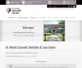 Minuklasercentre.com(Minuk’s Cosmetic SkinClinic & Laser Centre) Screenshot