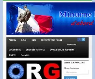 Minurne.org(D'abord la France) Screenshot