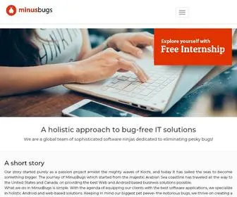 Minusbugs.com(MinusBugs Pvt Ltd) Screenshot
