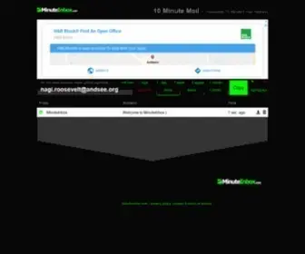 Minuteinbox.com(10 minute mail service) Screenshot