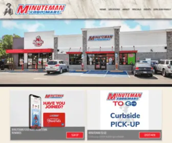 Minutemanfoodmart.com(Minuteman Food Mart) Screenshot