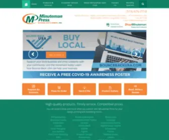 Minutemanglencove.com(Printing & Design Services in Glen Cove) Screenshot