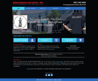 Minutemaninc.com(Security Firm) Screenshot