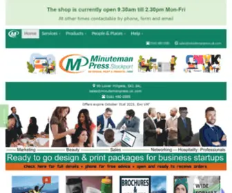 Minutemanpress.uk.com(Print and Marketing) Screenshot