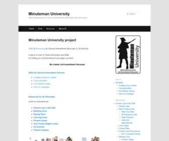 Minutemanuniversity.com(Minuteman University) Screenshot