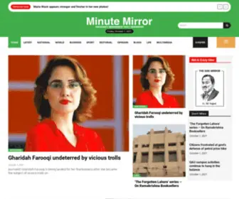 Minutemirror.com.pk(Minute Mirror News) Screenshot