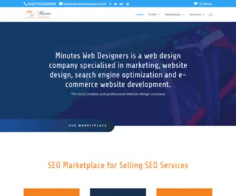 Minuteswebdesigners.com(Website design company) Screenshot