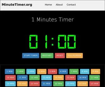 Minutetimer.org(Meta Description) Screenshot