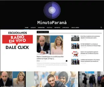 Minutoparana.com.ar(MINUTO PARANA) Screenshot