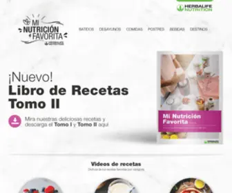 Minutricionfavorita.com(Mi Nutrición Favorita) Screenshot