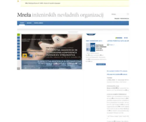 Minvo.si(Mreža inženirskih nevladnih organizacij) Screenshot