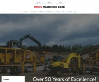 Minyu.com(Manufacturer Of Rock Crushers & Screens) Screenshot