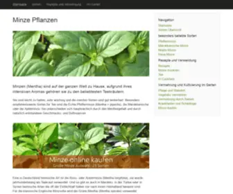 Minze-Pflanzen.de(Minze) Screenshot