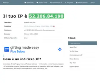 Mio-IP.it(Ecco il tuo indirizzo IP pubblico) Screenshot