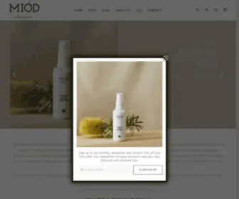 Miod.com.au(Natural and Organic Skincare) Screenshot