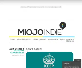 Miojoindie.com(Miojo Indie) Screenshot