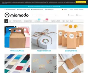Miomodo.de(Geschenkschachteln, Geschenkboxen & Geschenkkartons kaufen) Screenshot