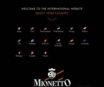 Mionetto.com(Mionetto) Screenshot