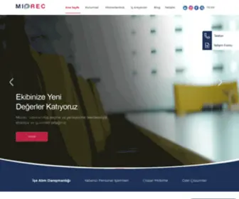 Miorec.com(Uluslararası İnsan Kaynakları Danışmanlık Şirketi) Screenshot