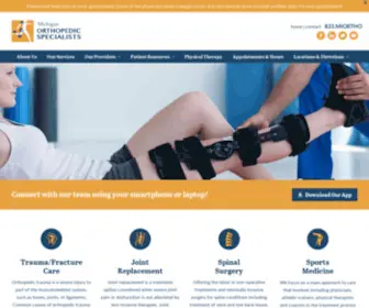 Miortho.com(Michigan Orthopedic Specialists) Screenshot