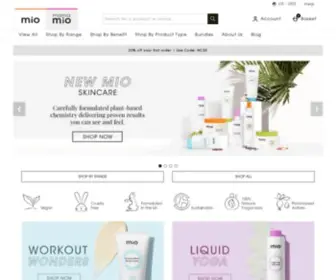 Mioskincare.com(Mio believe bodycare) Screenshot