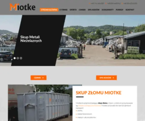 Miotke.com.pl(Skup złomu) Screenshot