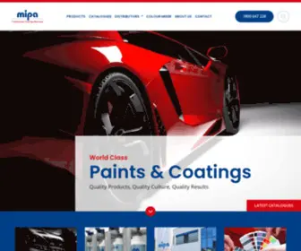 Mipa.com.au(Professional Coating Systems) Screenshot