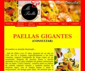 Mipaella.cl(PAELLAS A DOMICILIO EN SANTIAGO) Screenshot