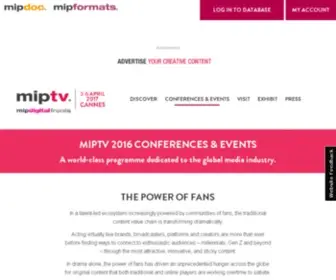 Mipcube.com(Re-inventing the content experience at the heart of MIPTV) Screenshot