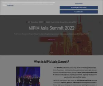 Mipim-Asia.com(MIPIM Asia Summit) Screenshot