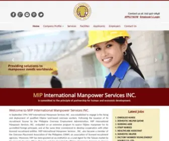 Mipinternational.com(MIP International Manpower Services INC) Screenshot