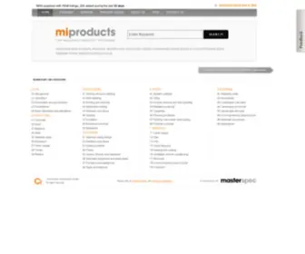 Miproducts.co.nz(Comprehensive online database of New Zealand building products) Screenshot