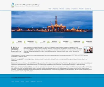 Mipsoman.com(Majan International Petrolium Services LLC) Screenshot