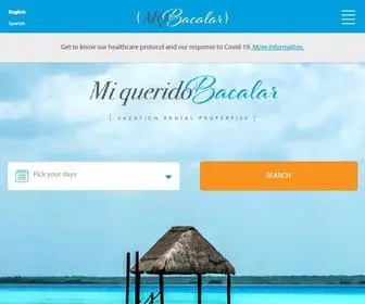 Miqueridobacalar.com(Mi Querido Bacalar) Screenshot