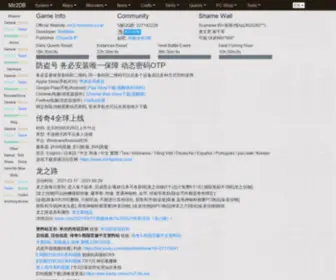 Mir2DB.com(韩服传奇2资料库) Screenshot