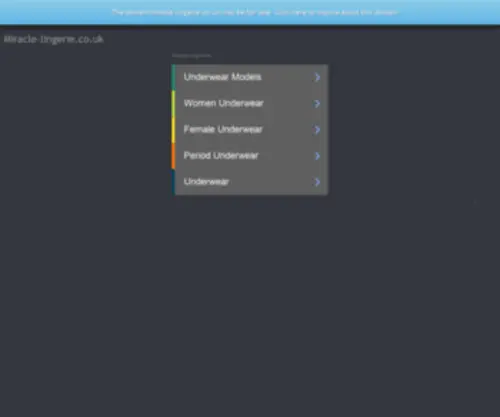 Miracle-Lingerie.co.uk(Lingerie Stores &amp; Deals) Screenshot