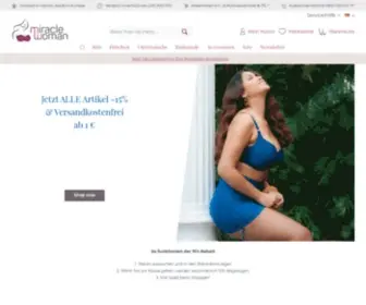 Miracle-Woman.com(Bademode & Lingerie 2020 für große Größen) Screenshot