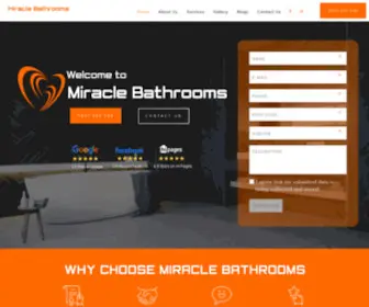 Miraclebathrooms.com.au(Complete Bathroom Renovations) Screenshot