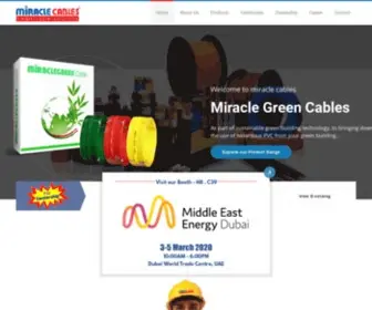 Miraclecables.com(Miracle Cables Private Limited) Screenshot