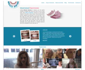 Miracledentures.com(Miracle Dentures) Screenshot