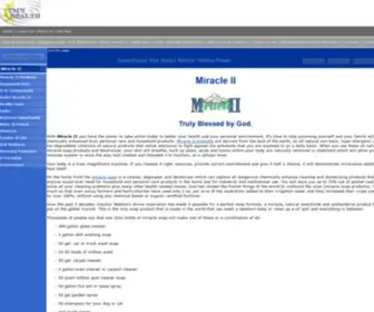 Miracleii-4U.com(Original Miracle II Products) Screenshot