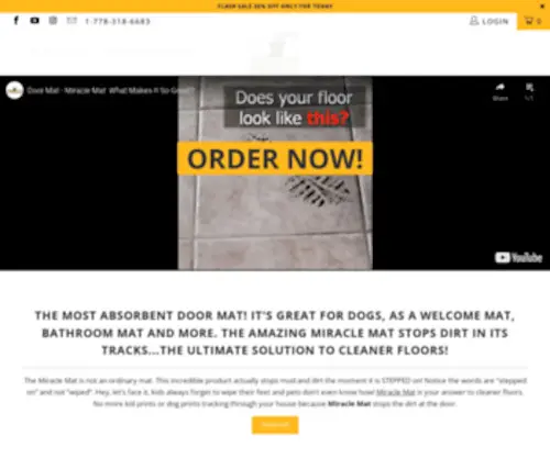 Miraclemat.com(Best doormats for dogs) Screenshot