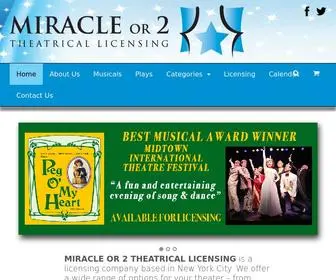 Miracleor2.com(Miracle or 2 Theatrical Licensing) Screenshot