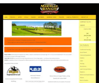 Miracleranchequipment.com(Miracle Ranch Equipment) Screenshot