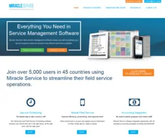 Miracleservice.com(Field Service Management Software) Screenshot
